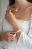 14kgf white coral necklace