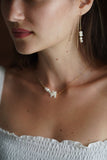 14kgf white coral pierce