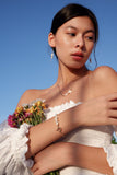 14kgf white coral necklace