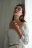 14kgf white coral necklace