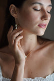 14kgf white coral pierce