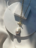 14kgf water drop baroque pearl necklace