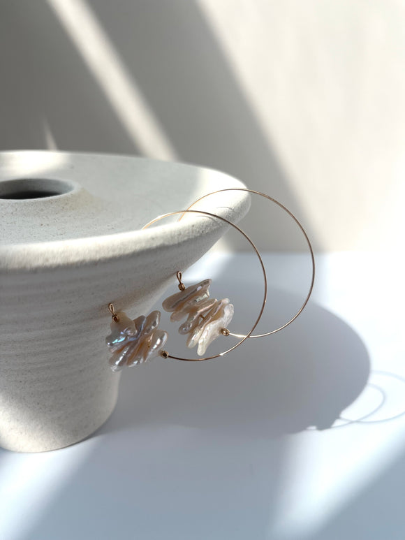 Starlit 18k hoop