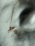 Uneven Grace mixed chain adjustable necklace