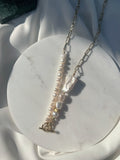 14kgf baroque assorted pearls mixed chain necklace