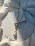 14kgf water drop baroque pearl necklace