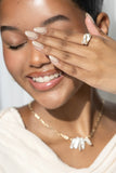 Starlit 14k baroque pearl ring