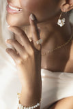 Starlit 14k baroque pearl ring