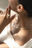 Starlit 14k baroque pearl ring