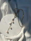 Choker necklace with pure baroque pearls