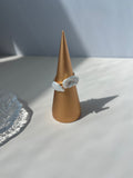 Starlit 14k baroque pearl ring