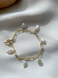Baroque drop pearl bracelet
