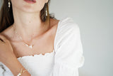 14kgf white coral necklace